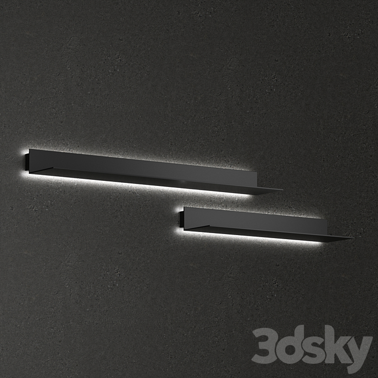 Wall lamp Shelf by Forstlight 3D Model Free