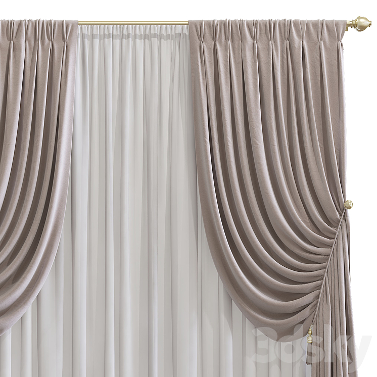 Curtain #6 3D Model Free