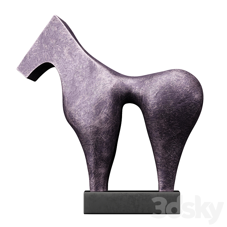 Sculptures of Abstraction Large Horse 2013 3DS Max Model - thumbnail 1