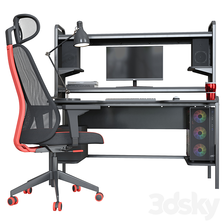 Workplace 3DS Max Model - thumbnail 1