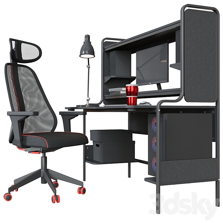 Workplace 3DS Max Model - thumbnail 2