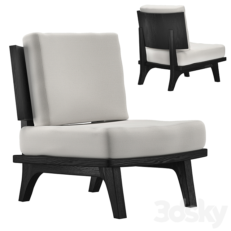 Lounge Chair Hestia 3DS Max Model - thumbnail 1