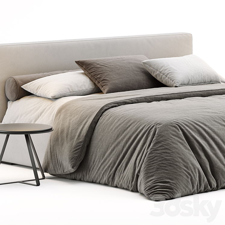 Lema Camille Bed 3DS Max - thumbnail 2