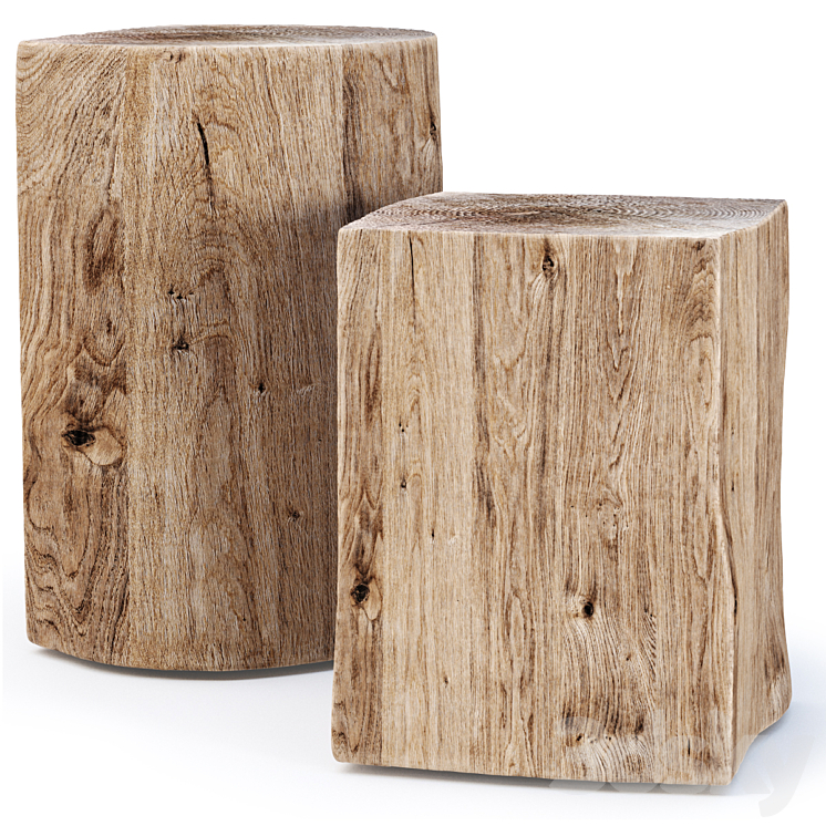 Wooden coffee tables V2 \/ Wooden coffee tables 3D Model Free
