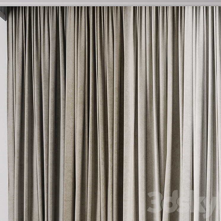 hadi curtain 64 3D Model