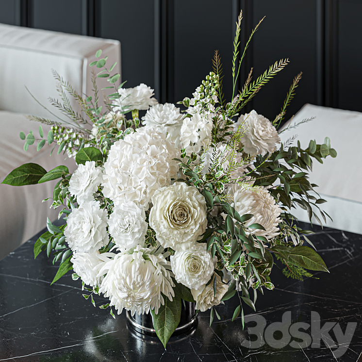 Flower Set 028 3D Model