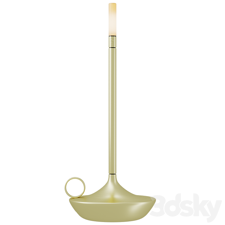 Table lamp Wick Graphite 3D Model