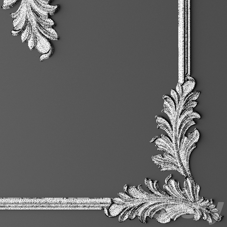 Stucco Frame. 3D Model