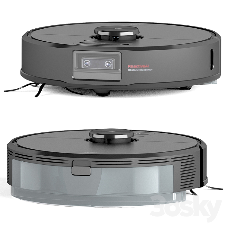 [3DSKY] Roborock S6 MaxV Robot Vacuum Cleaner 3D Model NEW UPDATE 2024