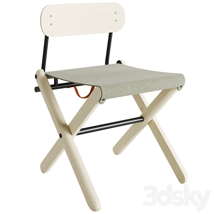 Departo Folding Chair 3DS Max Model - thumbnail 1