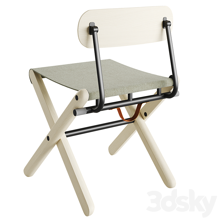 Departo Folding Chair 3DS Max Model - thumbnail 2