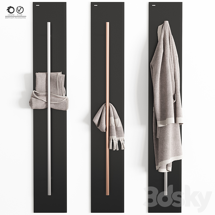 towel set 002 3D Model
