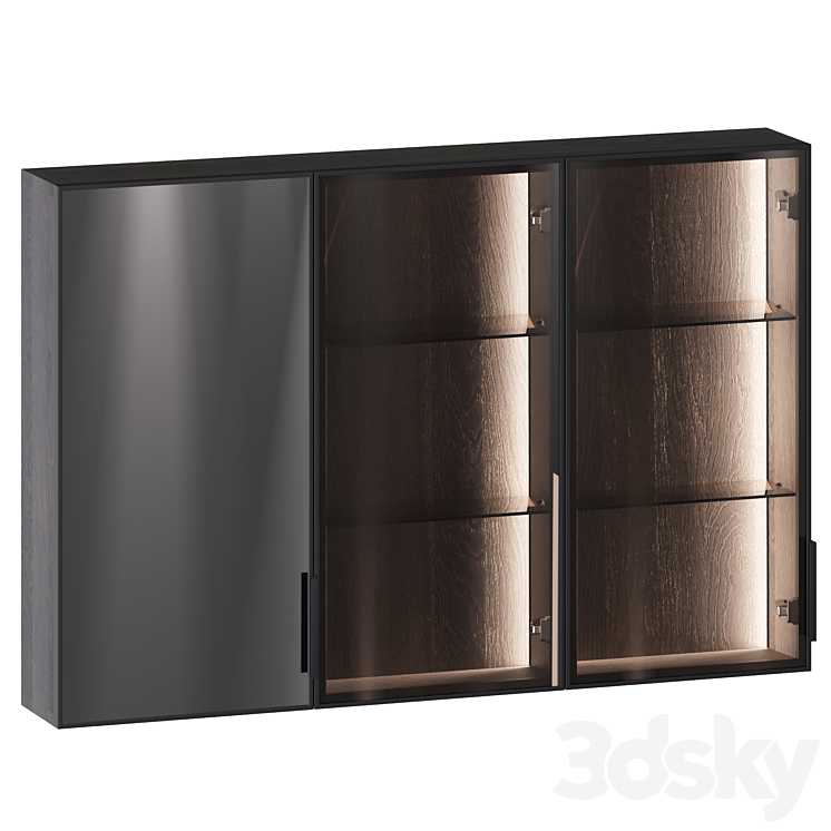 INBANI STRATO Glass Doors furniture units 3DS Max Model - thumbnail 1