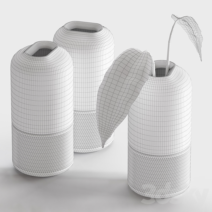 Ceramic Vases (Zenn Vases by Axioma) 3D Model