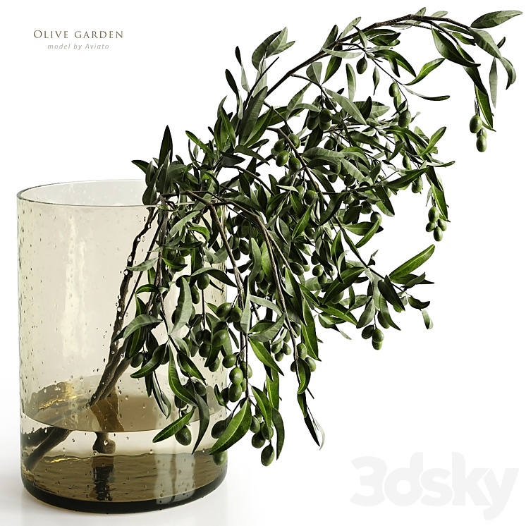 olive garden 3DS Max Model - thumbnail 1