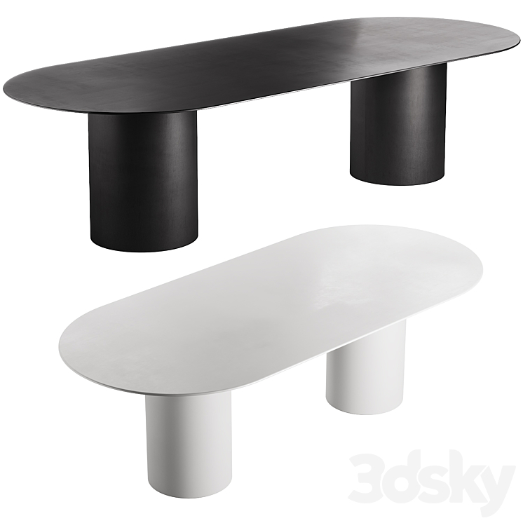 125 Desalto MM8 table by Guglielmo Poletti 3DS Max Model - thumbnail 1