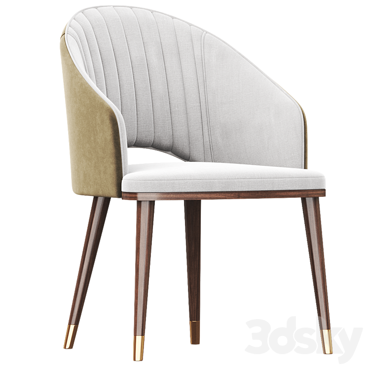 Parven Furniture chair 3DS Max Model - thumbnail 2