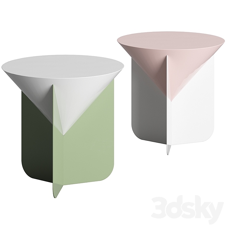 Cone Round Coffee Table by Scapin Collezioni 3D Model Free