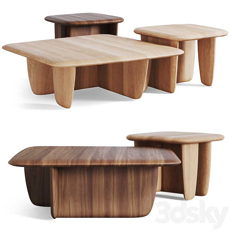 coffee table Iloss by La Redoute 3DS Max Model - thumbnail 1