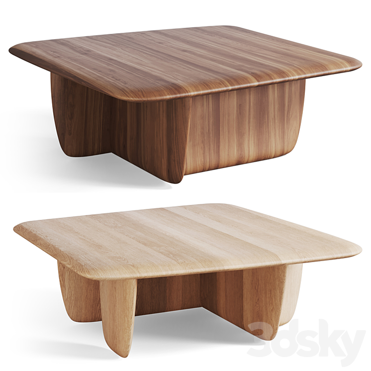 coffee table Iloss by La Redoute 3DS Max Model - thumbnail 2