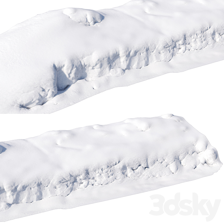 snowdrift 3D Model