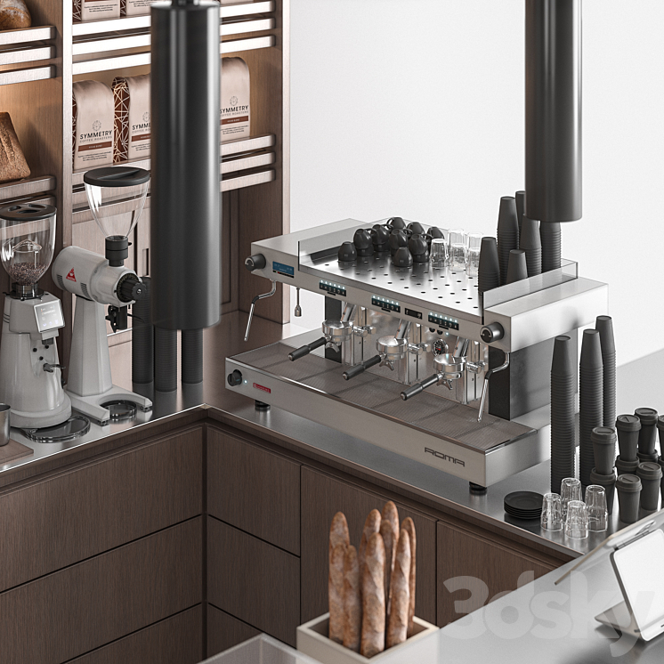 Cafe Bakery 02 3D Model Free