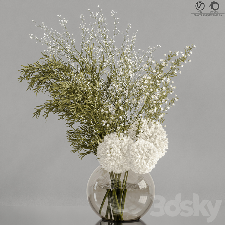 plants_bouquet_vase_15 3DS Max Model - thumbnail 1