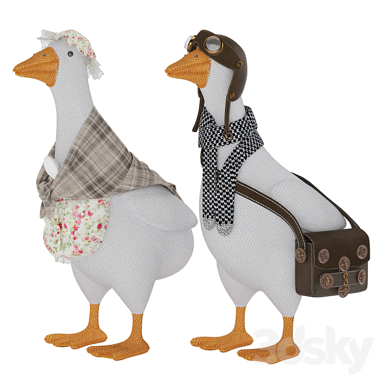 Knitted Geese 3DS Max - thumbnail 2