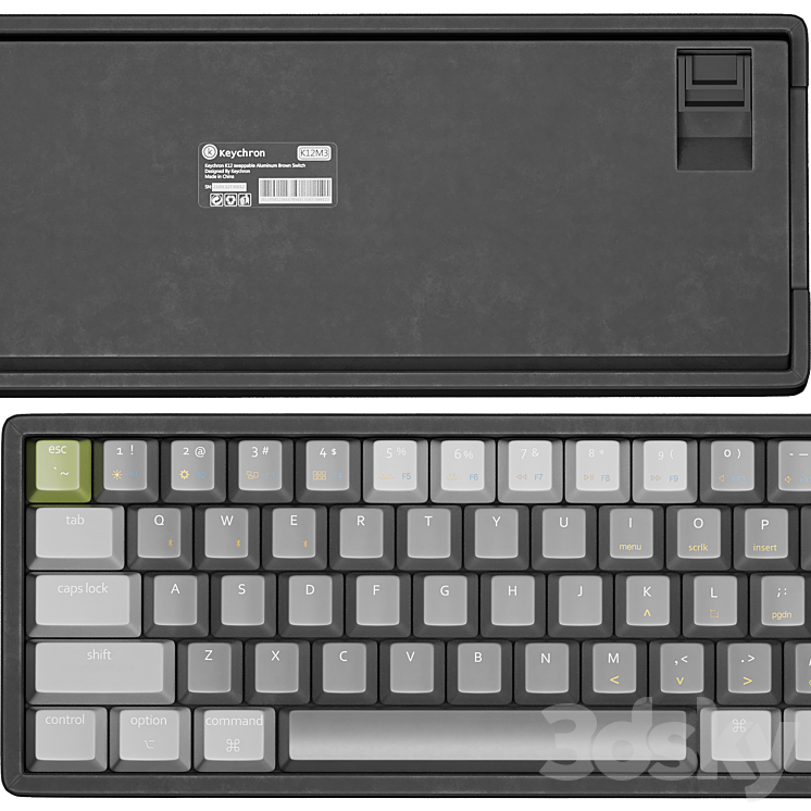 KEYCHRON K12 MECHANICAL KEYBOARD 3D Model Free