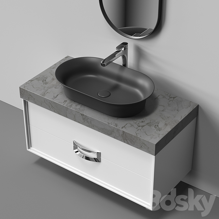 Sink CANALETTO by KERAMA MARAZZI 3DS Max Model - thumbnail 2