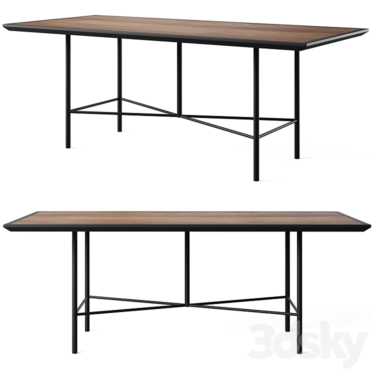 Dining table Bob by Cosmo Table 3D model