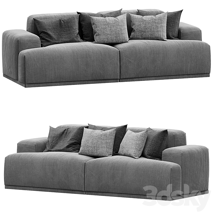 Muuto Connect Sofa Lounge by Anderssen 3DS Max Model - thumbnail 1