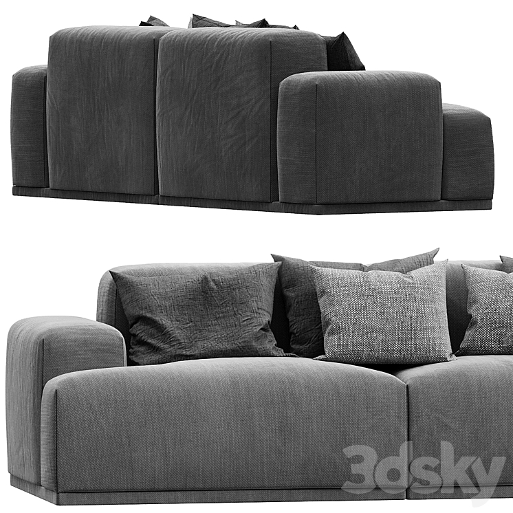 Muuto Connect Sofa Lounge by Anderssen 3DS Max Model - thumbnail 2