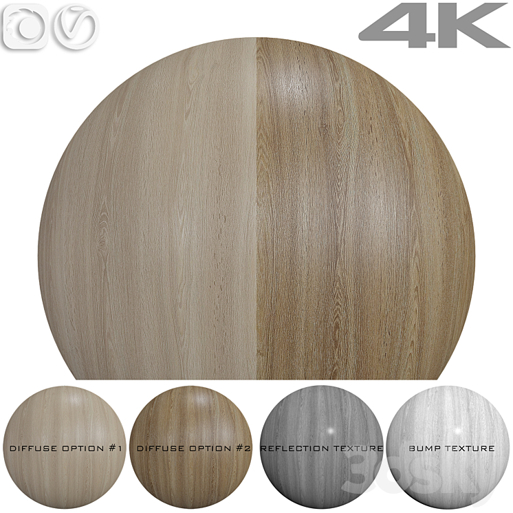 Wood texture – Oak №5 3DS Max Model - thumbnail 1