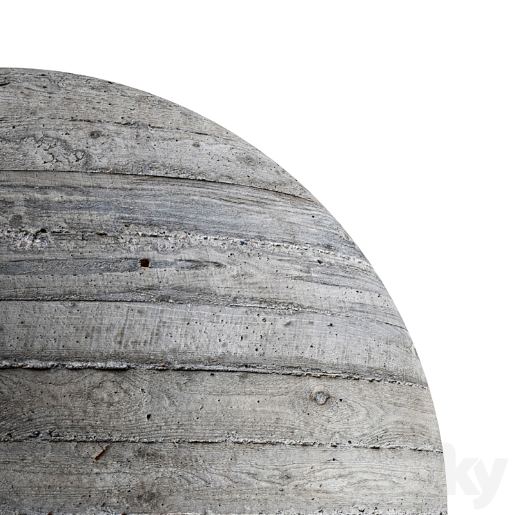 Concrete material with wood pattern. 22k 3D Model Free
