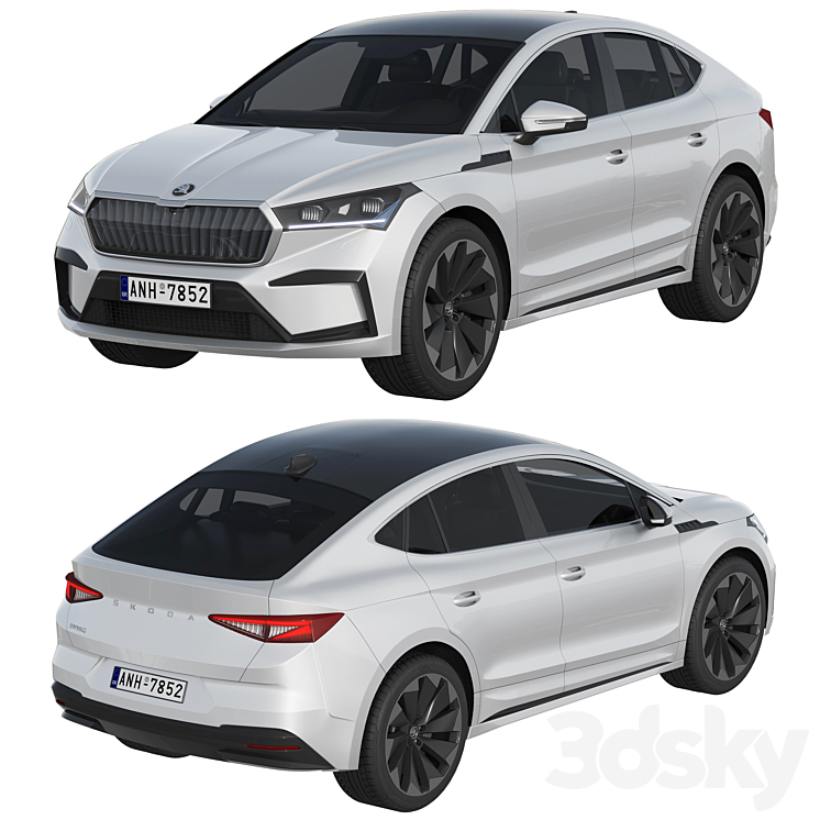 Skoda Enyaq Coupe iV 3D Model Free