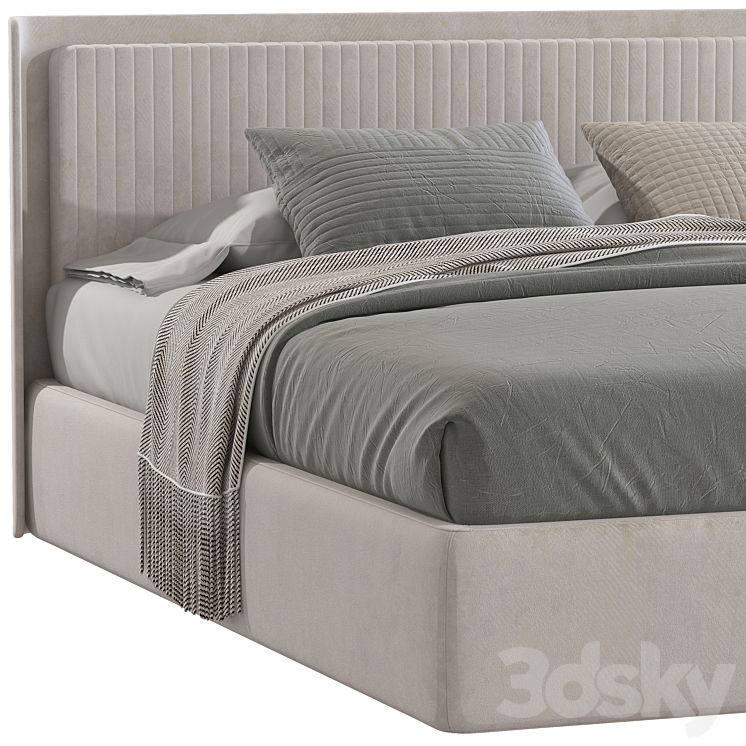 Double bed 88 3D Model