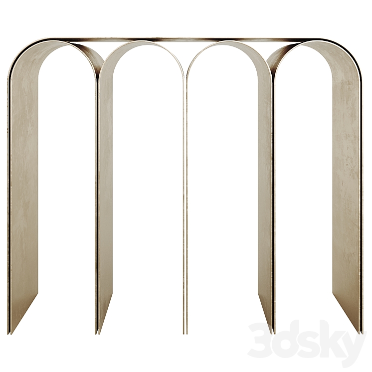 Golden Arch Console By Pietro Franceschini 3D Model