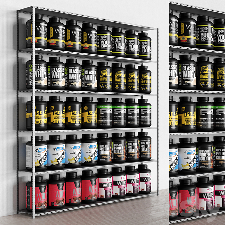 Sports_Supplement_Pack 3D Model Free