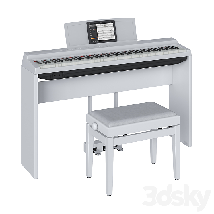 Yamaha P-125 3D Model Free