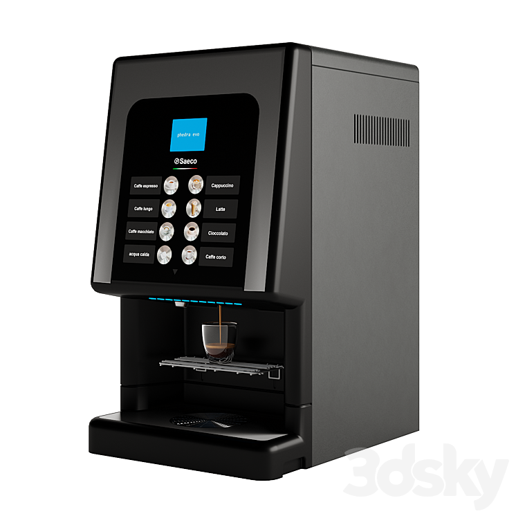 Coffee machine Saeco Phedra EVO 3DS Max Model - thumbnail 1
