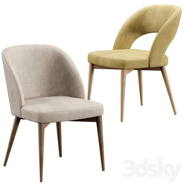 Niff Naff Chair Clark Table 3DS Max - thumbnail 2