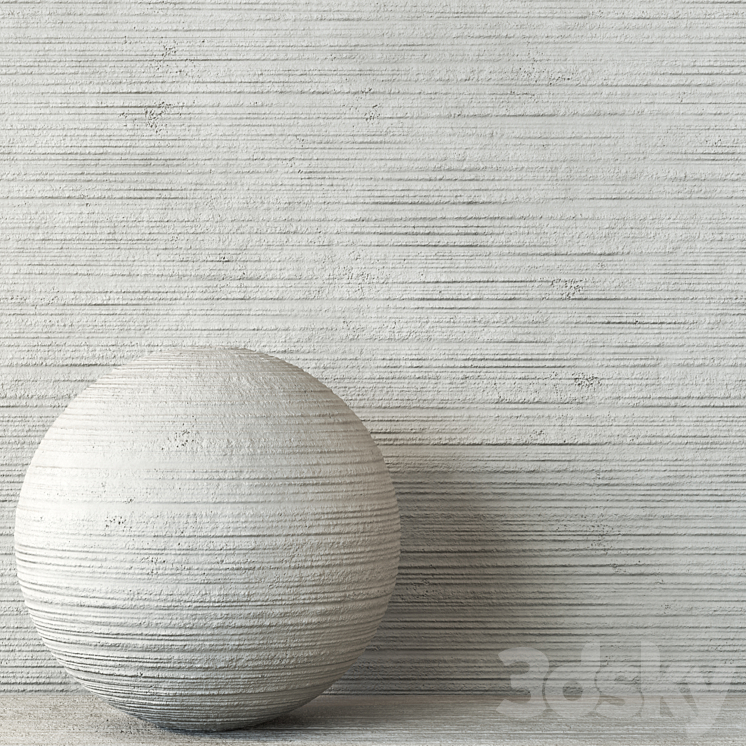 Decorative Wall Plaster Texture 4K – Seamless 3DS Max Model - thumbnail 2