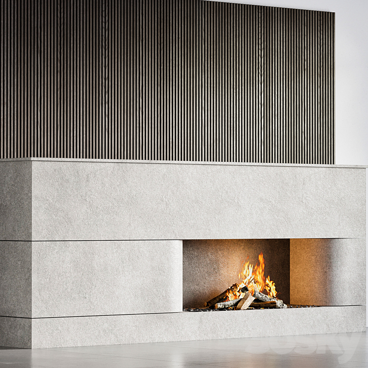Fireplace 11 3DS Max Model - thumbnail 2