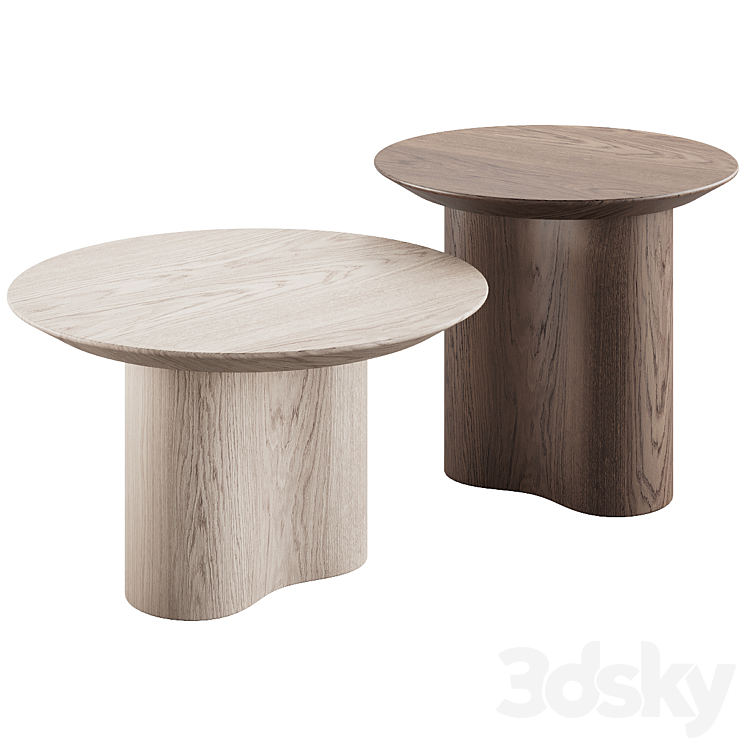 011 modern coffee tables Prince side by grazia&co 3DS Max Model - thumbnail 1