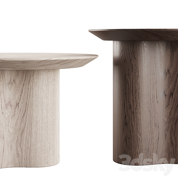011 modern coffee tables Prince side by grazia&co 3DS Max Model - thumbnail 2