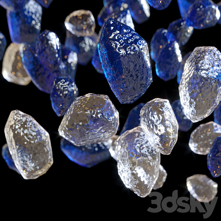 Hanging composition Asteroid - Vargov® Design 3D Model Free