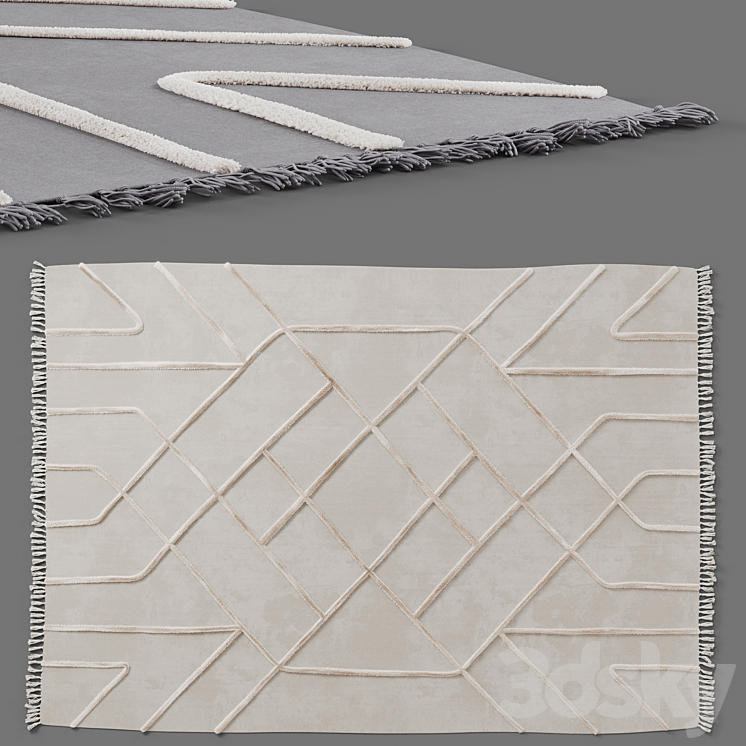 Tufted carpet Tamara Hilo by Urban Outfitters 3DS Max Model - thumbnail 1