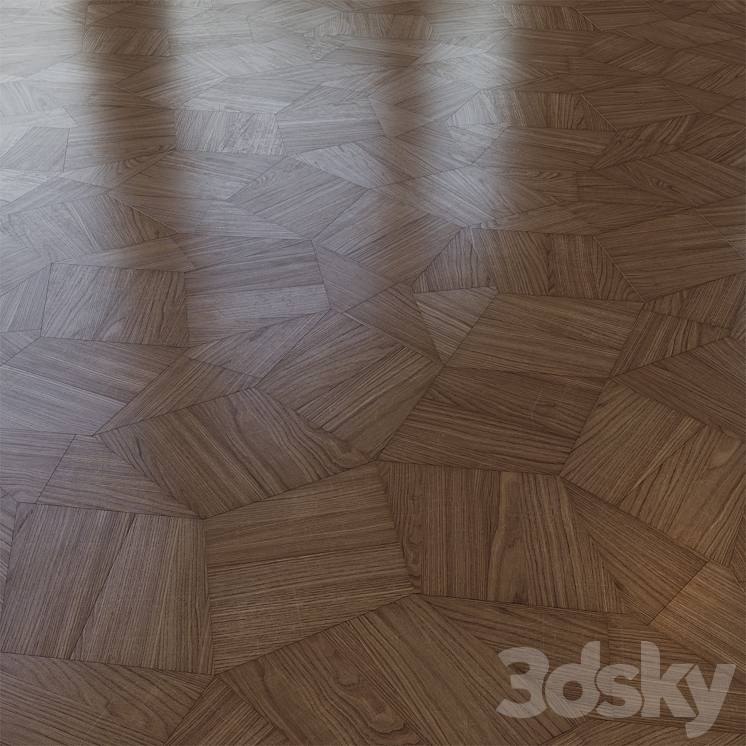 Modular parquet LISTONE GIORDANO 3D Model