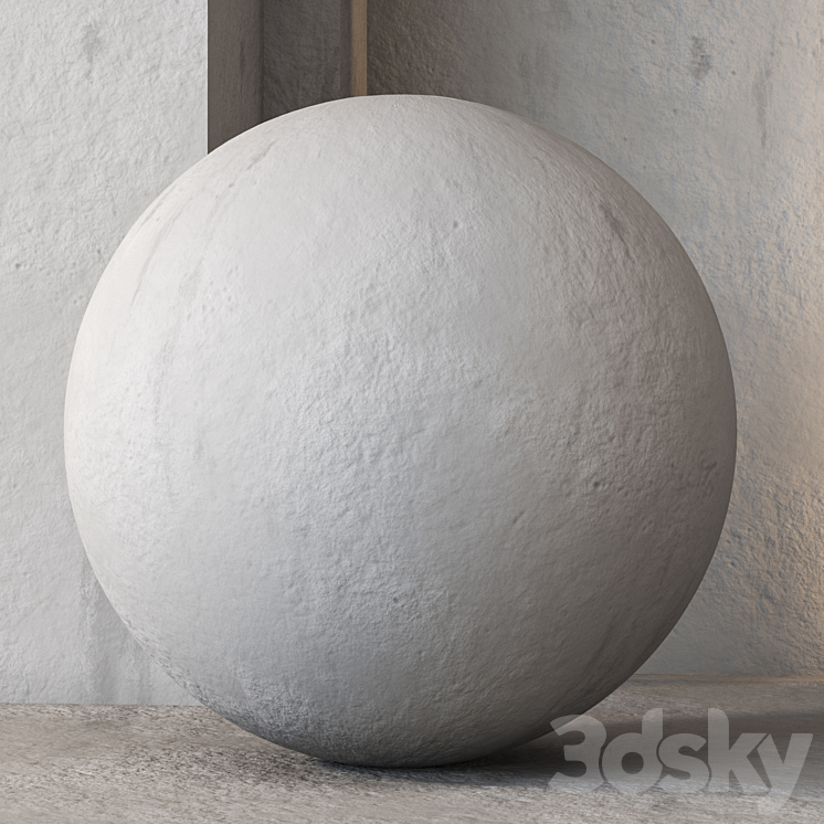 Grunge Old Plaster Texture 4K - Seamless 3D Model Free